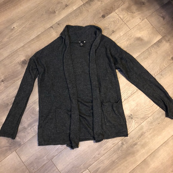 H&M Sweaters - Overfield Dark Gray Cardigan